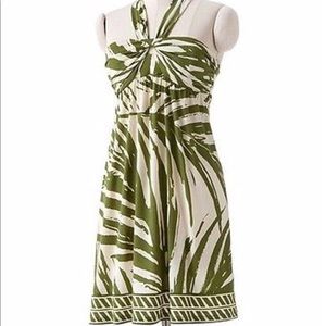 Umpire Waist Halter Dress